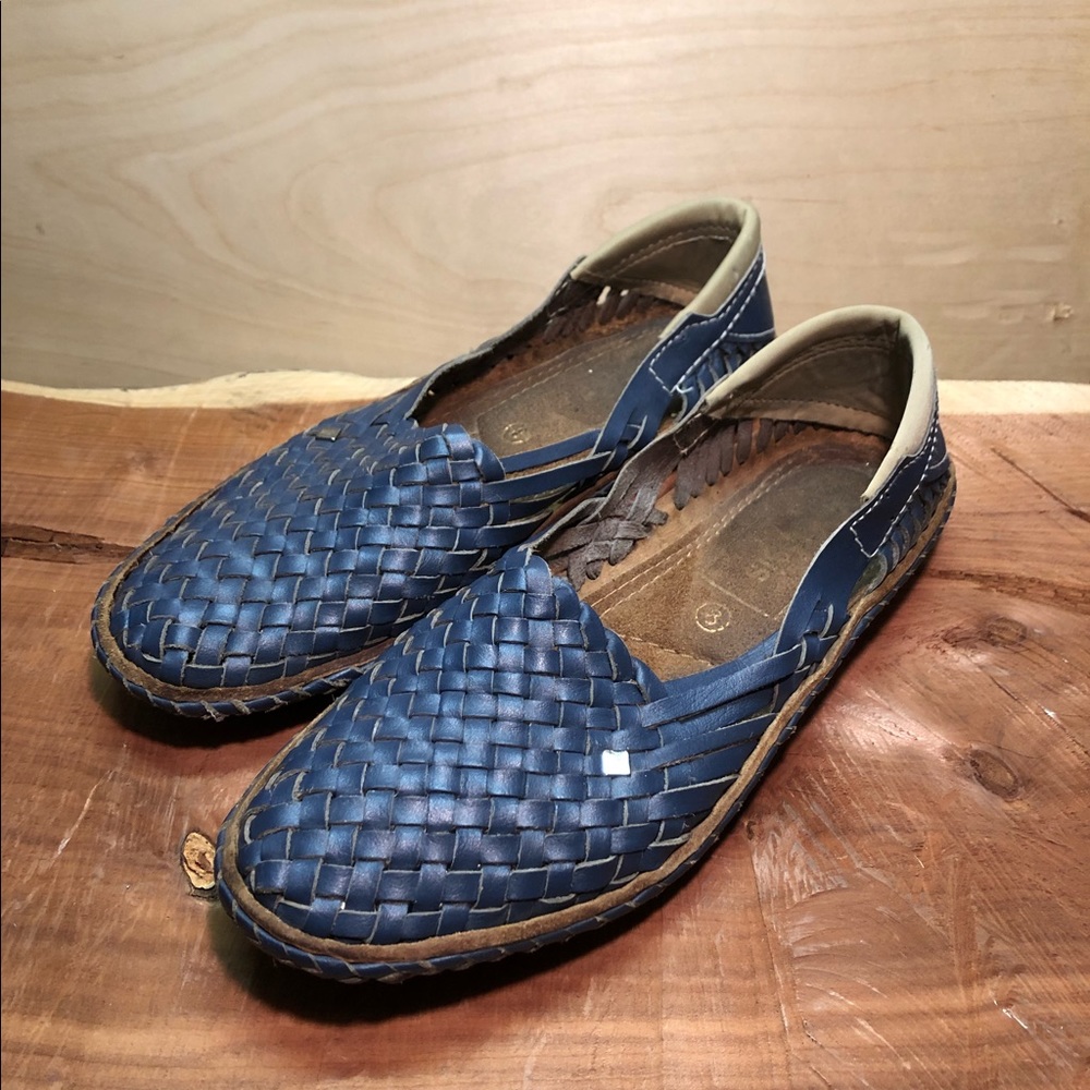 My Desis  HOLAS LEATHER SANDALS // BLUE